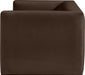 Brown Henson Velvet Loveseat - 665Brown-L - Vega Furniture