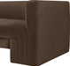 Brown Henson Velvet Loveseat - 665Brown-L - Vega Furniture