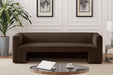 Brown Henson Velvet Sofa - 665Brown-S - Vega Furniture