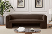 Brown Henson Velvet Sofa - 665Brown-S - Vega Furniture