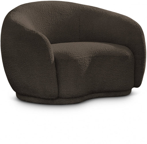 Brown Hyde Boucle Fabric Chair - 693Brown-C - Vega Furniture