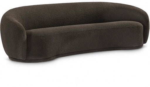 Brown Hyde Boucle Fabric Sofa - 693Brown-S - Vega Furniture