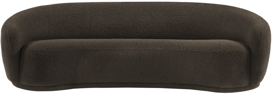 Brown Hyde Boucle Fabric Sofa - 693Brown-S - Vega Furniture