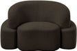 Brown Principessa Boucle Fabric Living Room Chair - 108Brown-C - Vega Furniture