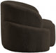 Brown Principessa Boucle Fabric Living Room Chair - 108Brown-C - Vega Furniture