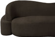 Brown Principessa Boucle Fabric Sofa - 108Brown-S - Vega Furniture