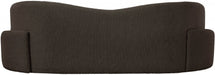 Brown Principessa Boucle Fabric Sofa - 108Brown-S - Vega Furniture