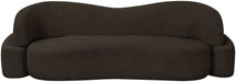 Brown Principessa Boucle Fabric Sofa - 108Brown-S - Vega Furniture