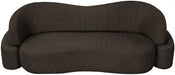 Brown Principessa Boucle Fabric Sofa - 108Brown-S - Vega Furniture