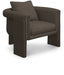 Brown Stylus Boucle Accent Chair - 425Brown - Vega Furniture