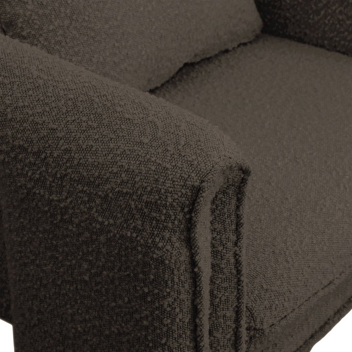 Brown Stylus Boucle Accent Chair - 425Brown - Vega Furniture