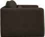 Brown Stylus Boucle Fabric Loveseat - 198Brown-L - Vega Furniture