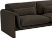 Brown Stylus Boucle Fabric Sofa - 198Brown-S - Vega Furniture