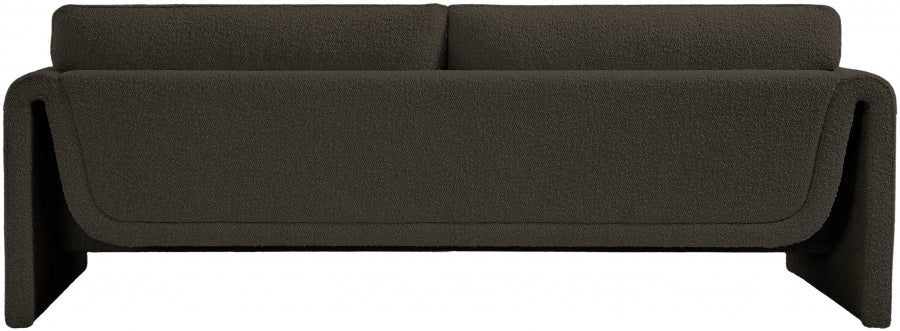 Brown Stylus Boucle Fabric Sofa - 198Brown-S - Vega Furniture