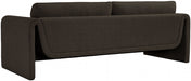 Brown Stylus Boucle Fabric Sofa - 198Brown-S - Vega Furniture