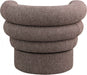Brown Valentina Linen Textured Fabric Accent Chair - 570Brown - Vega Furniture