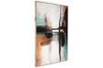 Brunonia Teal/Orange/Black Wall Art - A8000337 - Vega Furniture
