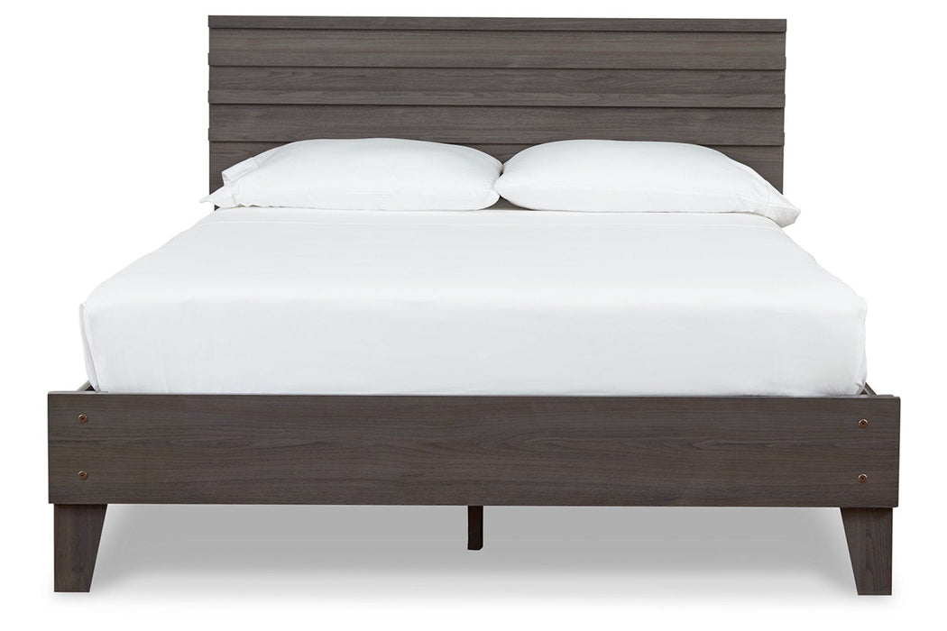 Brymont Dark Gray Queen Panel Platform Bed - SET | EB1011-113 | EB1011-157 - Vega Furniture