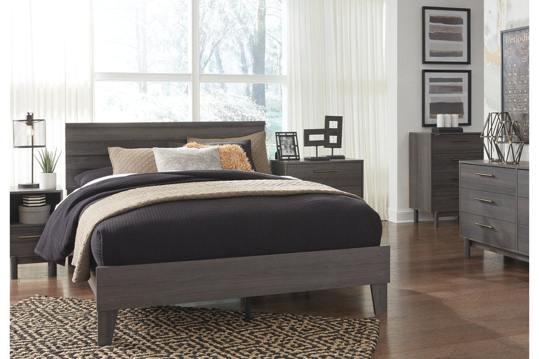 Brymont Dark Gray Queen Panel Platform Bed - SET | EB1011-113 | EB1011-157 - Vega Furniture