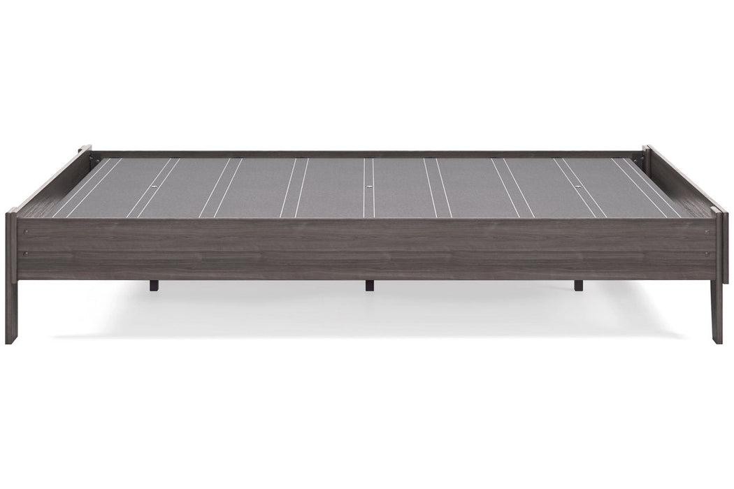 Brymont Dark Gray Queen Platform Bed - EB1011-113 - Vega Furniture