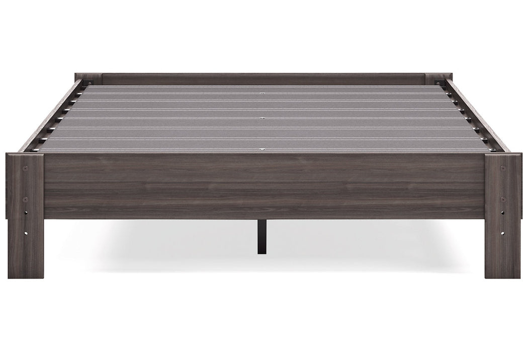 Brymont Dark Gray Queen Platform Bed - EB1011-113 - Vega Furniture