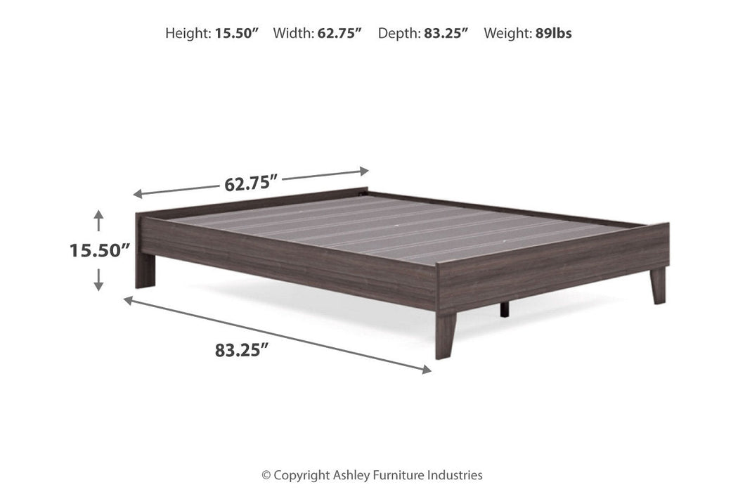 Brymont Dark Gray Queen Platform Bed - EB1011-113 - Vega Furniture