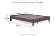 Brymont Dark Gray Queen Platform Bed - EB1011-113 - Vega Furniture