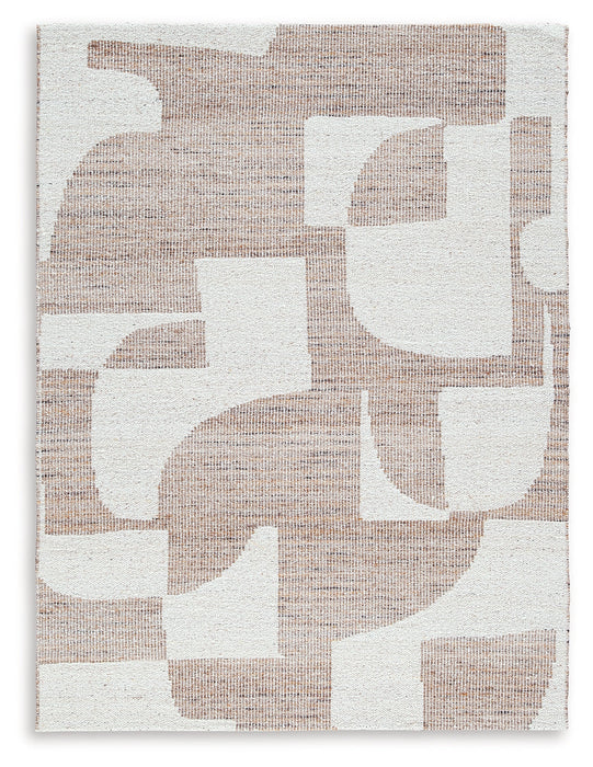 Brynnfield Beige/Brown 5' x 7' Rug - R406372 - Vega Furniture