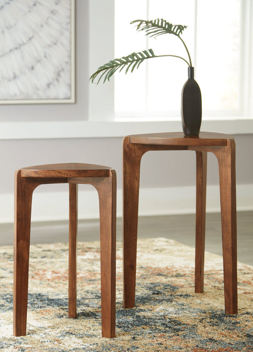 Brynnleigh Medium Brown Accent Table (Set of 2) - A4000607 - Vega Furniture