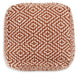 Brynnsen Rust/Ivory Pouf - A1001056 - Vega Furniture