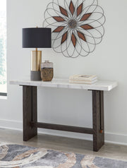 Burkhaus White/Dark Brown Sofa Table - T779-4 - Vega Furniture