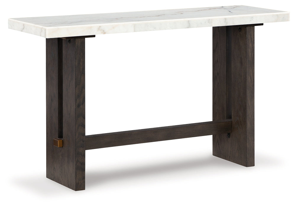 Burkhaus White/Dark Brown Sofa Table - T779-4 - Vega Furniture