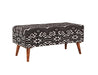 Cababi Black/White Upholstered Storage Bench - 918490 - Vega Furniture