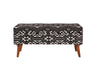 Cababi Black/White Upholstered Storage Bench - 918490 - Vega Furniture