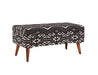 Cababi Black/White Upholstered Storage Bench - 918490 - Vega Furniture