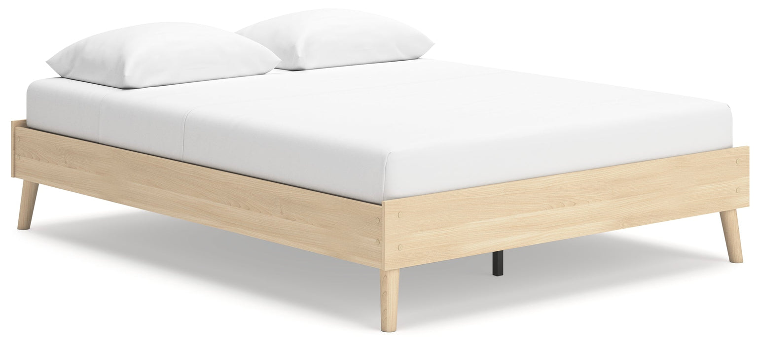 Cabinella Tan Queen Platform Bed - EB2444-113 - Vega Furniture