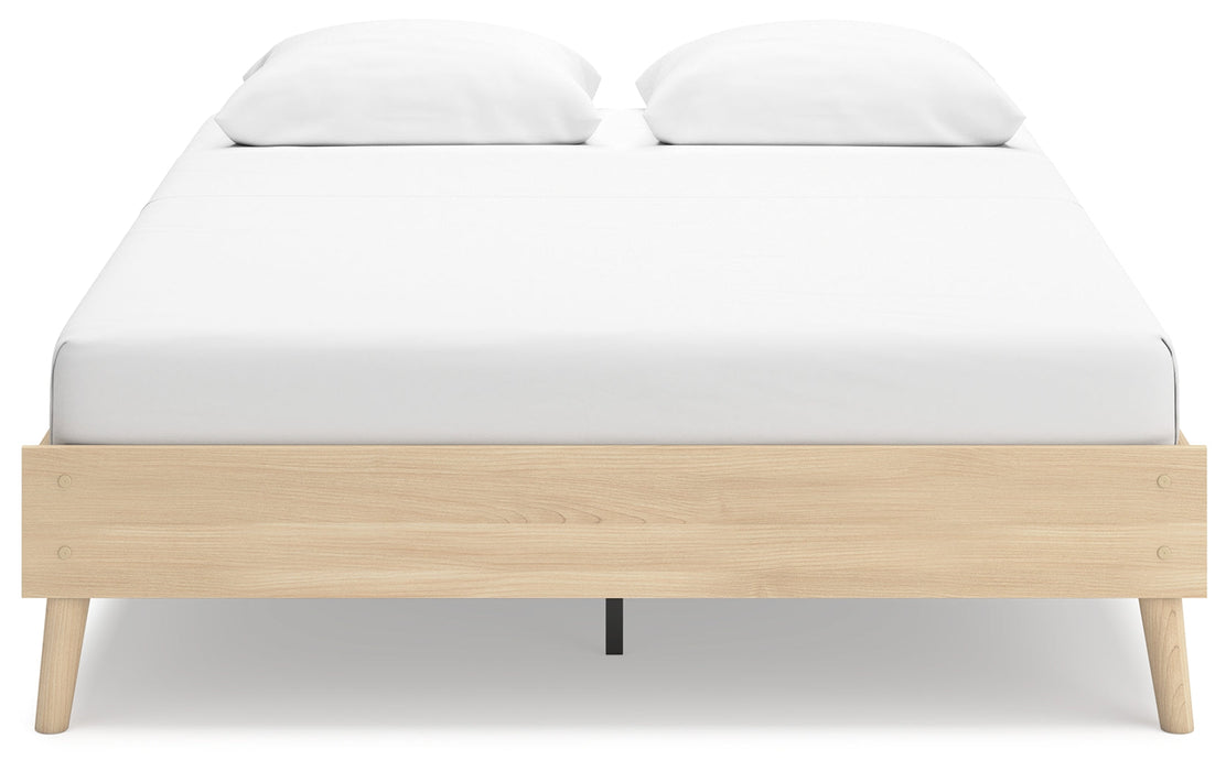 Cabinella Tan Queen Platform Bed - EB2444-113 - Vega Furniture