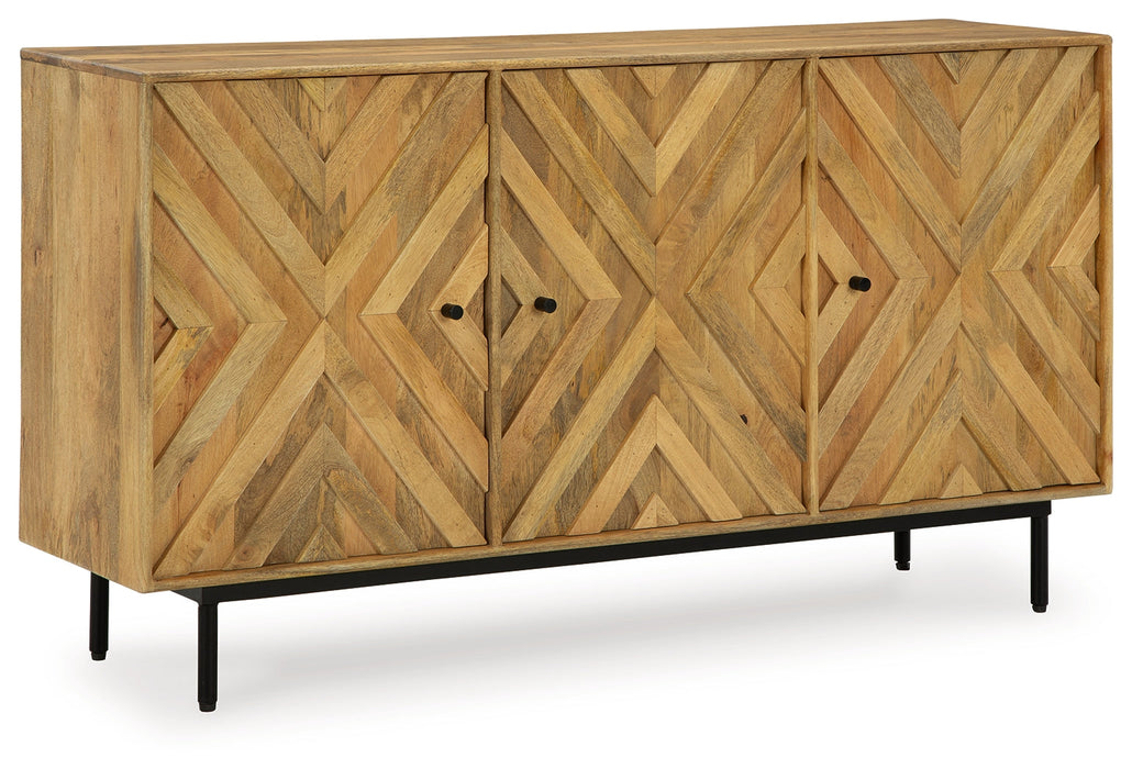 Cadewick Natural Accent Cabinet - A4000570 - Vega Furniture