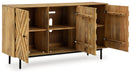 Cadewick Natural Accent Cabinet - A4000570 - Vega Furniture