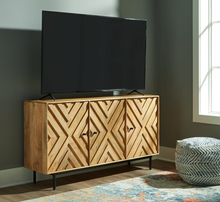 Cadewick Natural Accent Cabinet - A4000570 - Vega Furniture