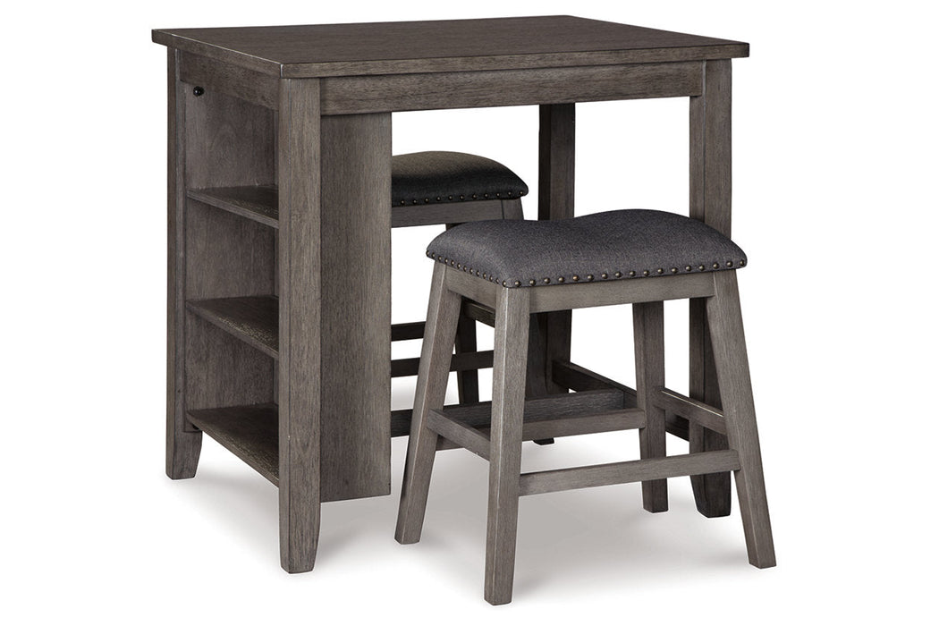 Caitbrook Gray 3-Piece Counter Height Set - D388-113 - Vega Furniture