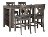 Caitbrook Gray 5-Piece Counter Height Set - SET | D388-13 | D388-124(2) - Vega Furniture