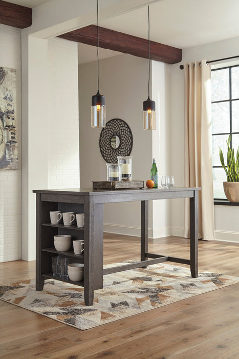 Caitbrook Gray 5-Piece Counter Height Set - SET | D388-13 | D388-124(2) - Vega Furniture