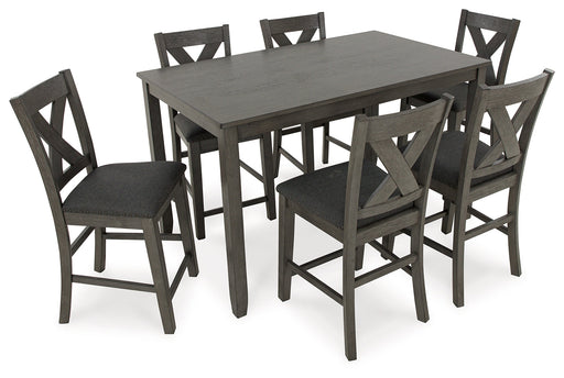 Caitbrook Gray 7-Piece Counter Height Set - D388-423 - Vega Furniture