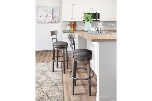 Caitbrook Gray Bar Height Barstool - D388-230 - Vega Furniture