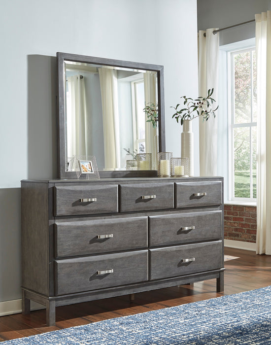 Caitbrook Gray Bookcase Storage Platform Bedroom Set - SET | B476-64 | B476-65 | B476-98 | B476-92 | B476-46 - Vega Furniture