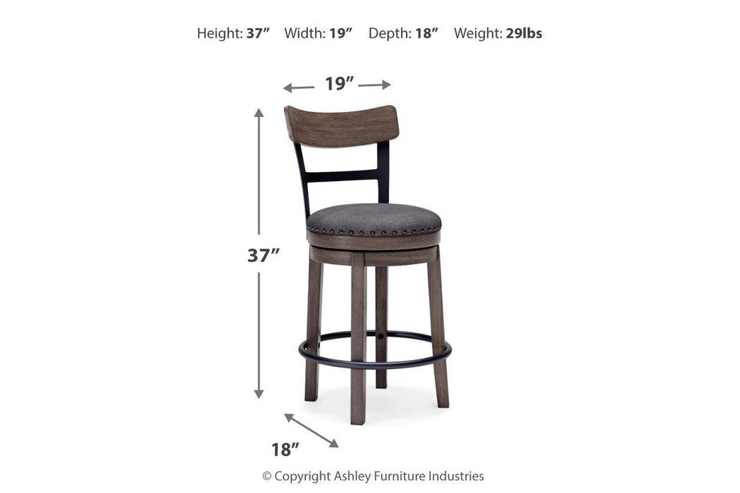 Caitbrook Gray Counter Height Barstool - D388-224 - Vega Furniture