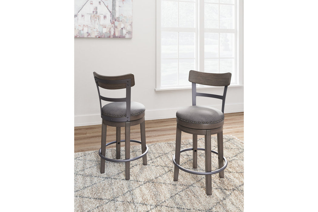 Caitbrook Gray Counter Height Barstool - D388-224 - Vega Furniture