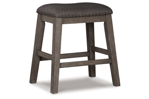 Caitbrook Gray Counter Height Upholstered Barstool, Set of 2 - D388-024 - Vega Furniture