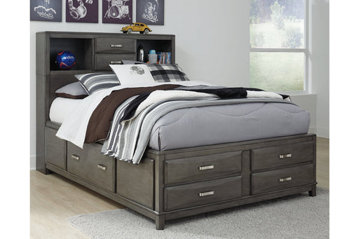 Caitbrook Gray Full Storage Bed with 7 Drawers - SET | B476-74 | B476-77 | B476-88 - Vega Furniture